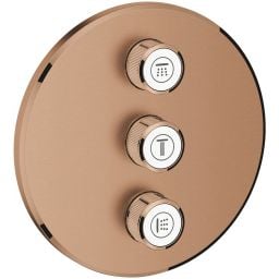 Grohe Grohtherm SmartControl potrójny zawór odcinający potrójny brushed warm sunset 29122DL0