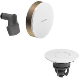 Hansgrohe Exafill syfon do wanny biały-złoty 58119140