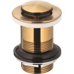 KFA Armatura korek umywalkowy klik-klak bez przelewu mały złoty szczotkowany 660-353-31