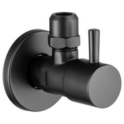 Kronenbach zawór ścienny kątowy czarny 053110699SMKB