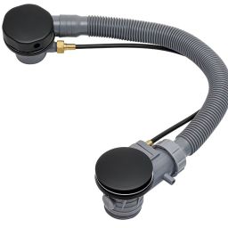 Kronenbach Krontec zestaw wykończeniowy syfonu czarny 603904 KB