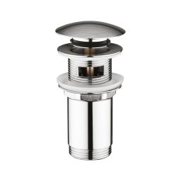 Ksuro 100 korek do umywalki klik-klak okrągły z przelewem G1 1/4 chrom 54000010