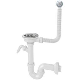 Laveo syfon do umywalki rurowy biały OKS_223T