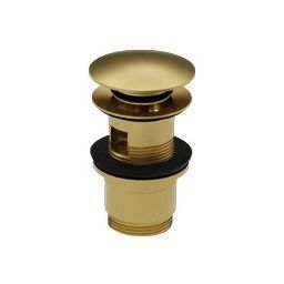 LaVita Orion korek do umywalki klik klak z przelewem złoty szczotkowany