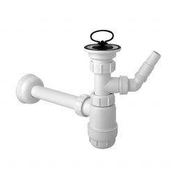 McAlpine syfon do umywalki butelkowy biały HC1LWM
