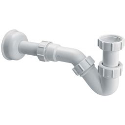 McAlpine syfon do bidetu rurowy biały HC23