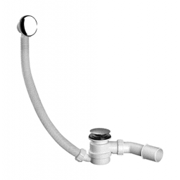 McAlpine zestaw odpływowo przelewowy do wanny i głębokiego brodzika klik-klak satyna HC2600CLSC-1M