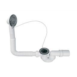 McAlpine zestaw odpływowo-przelewowy do wanny i głębokiego brodzika chrom HC30-EX