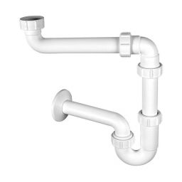 McAlpine syfon umywalkowy rurowy biały HC4PF-32SPS