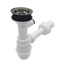 Oltens Harkan syfon umywalkowy butelkowy z sitkiem metalowym 02104000