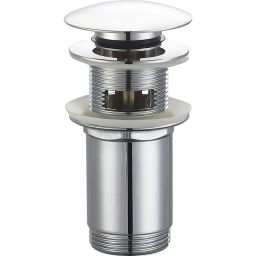 Oltens Halsa korek do umywalki klik klak okrągły z przelewem G1 1/4 chrom 05101100