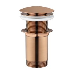 Oltens Rovde korek do umywalki klik klak okrągły bez przelewu G1 1/4 miedź szczotkowana 05201610
