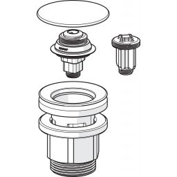 Oras korek do umywalki klik-klak okrągły chrom 200060