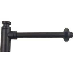 Paffoni Light półsyfon umywalkowy okrągły czarny mat ZACC240NO