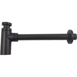 Paffoni Light półsyfon umywalkowy okrągły czarny mat ZACC240NO