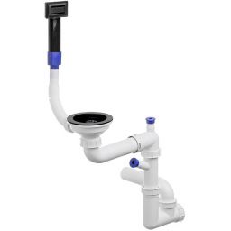 Primagran Save Space syfon zlewozmywakowy czarny P#1K-L005-M#P