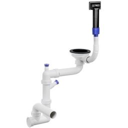 Primagran Save Space syfon zlewozmywakowy czarny P#1K-L005-M#P