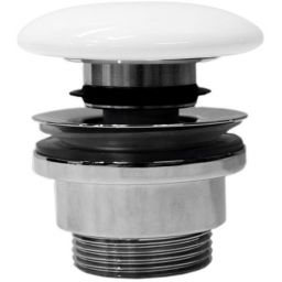 GSI korek do umywalki klik klak okrągły biały PCS11