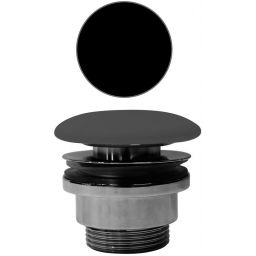 GSI korek do umywalki klik klak czarny mat PVC26