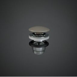 Rak Ceramics Duo korek do umywalki klik klak okrągły cappuccino mat DUO000514A