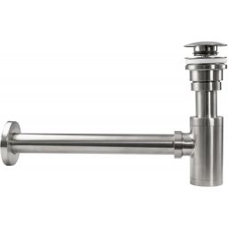 Rea syfon do umywalki z korkiem klik-klak nikiel szczotkowany REA-A4400