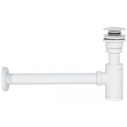 Rea syfon do umywalki z korkiem klik-klak biały REA-A6952