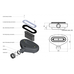 Roca Helios syfon A27L039000