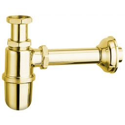 Sapho Antea Retro syfon umywalkowy butelkowy 1 1/4 złoty 9595