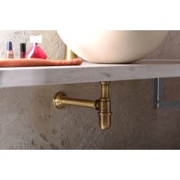 Sapho Antea Retro syfon umywalkowy butelkowy 1 1/4 brązowy 9596