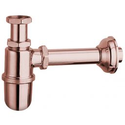 Sapho Antea Retro syfon umywalkowy butelkowy 1 1/4 różowe złoto 9597
