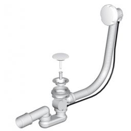 Sanplast syfon wannowy z rurą przelewową 100 cm chrom 661-A0010