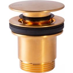 Tres korek do umywalki click-clack złoty mat 24.284.001.OM