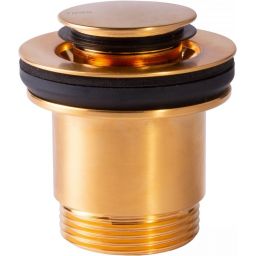 Tres korek do umywalki click-clack złoty mat 24284002OM