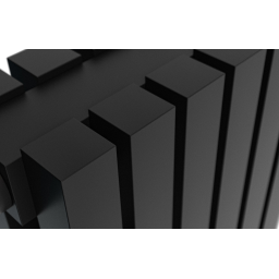 AG Evo Line Eterna Duo grzejnik pokojowy 180x48,7 cm podłączenie dolne czarny AG.ETVD.180.48.9005T