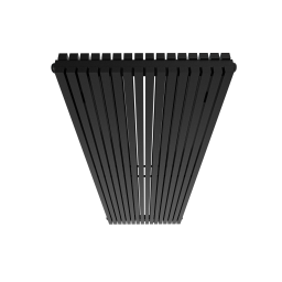 AG Evo Line Eterna Duo grzejnik pokojowy 180x55,5 cm podłączenie dolne czarny AG.ETVD.180.55.9005T