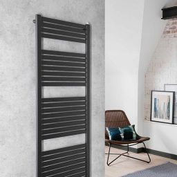 Aqualine Tondi grzejnik łazienkowy dekoracyjny 133x45 cm czarny DT476T