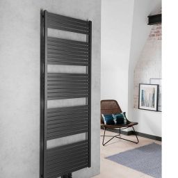 Aqualine Tondi grzejnik łazienkowy dekoracyjny 169x60 cm czarny DT496T