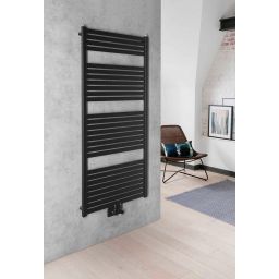 Aqualine Tondi grzejnik łazienkowy dekoracyjny 133x60 cm czarny DT486T