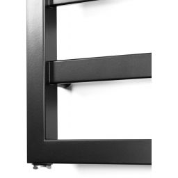 Enix Billo grzejnik łazienkowy dekoracyjny 83x43 cm czarny mat BL0043008302130N2000