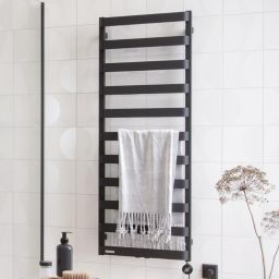 Excellent Meteor grzejnik łazienkowy dekoracyjny 137x50 cm czarny GREX.ME137.BL