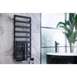 Excellent Meteor grzejnik łazienkowy dekoracyjny 111x50 cm czarny GREX.ME111.BL