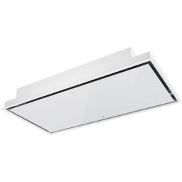 Globalo Design Novelti okap kuchenny 100 cm wyspowy biały NOVELTI_100_1_WHITE_+_TZ_1_1