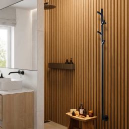 P.M.H. Lisa grzejnik elektryczny 170,8x9,1 cm czarny LS1B