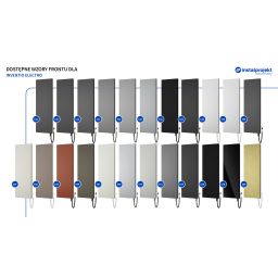 Instal Projekt Inventio Electro grzejnik elektryczny 160x38 cm biały połysk/ekran biały INVE-40/160E+GH-06C1