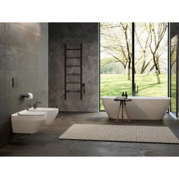 Instal Projekt Primavera Electro grzejnik elektryczny 160x50 cm czarny mat PRVE-50/160C31