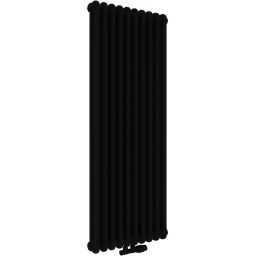 Irsap Tesi 2 grzejnik pokojowy 90x45 cm podłączenie dolne czarny mat IRS-TES-2090-10-K1-5