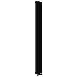 Irsap Tesi 2 grzejnik pokojowy 200x27 cm podłączenie dolne czarny mat IRS-TES-2200-06 K1