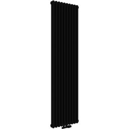 Irsap Tesi 2 grzejnik pokojowy 200x45 cm podłączenie dolne czarny mat IRS-TES-2200-10-K1-5