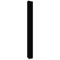 Irsap Tesi 3 grzejnik pokojowy 180x18 cm podłączenie dolne czarny mat IRS-TES-3180-04-K1
