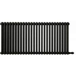 Irsap Tesi 4 grzejnik pokojowy 56,5x108 cm podłączenie boczne czarny IRS-TES-4056-24-K1-B